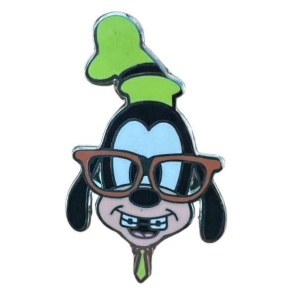 Disney Trading Pin Nerds Rock Goofy Glasses Braces - Picture 1 of 2